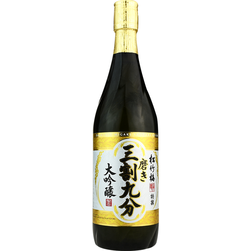  松竹梅大吟酿三割九分特选清酒