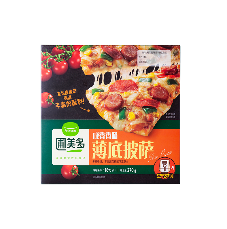 咸香香肠薄皮披萨270g