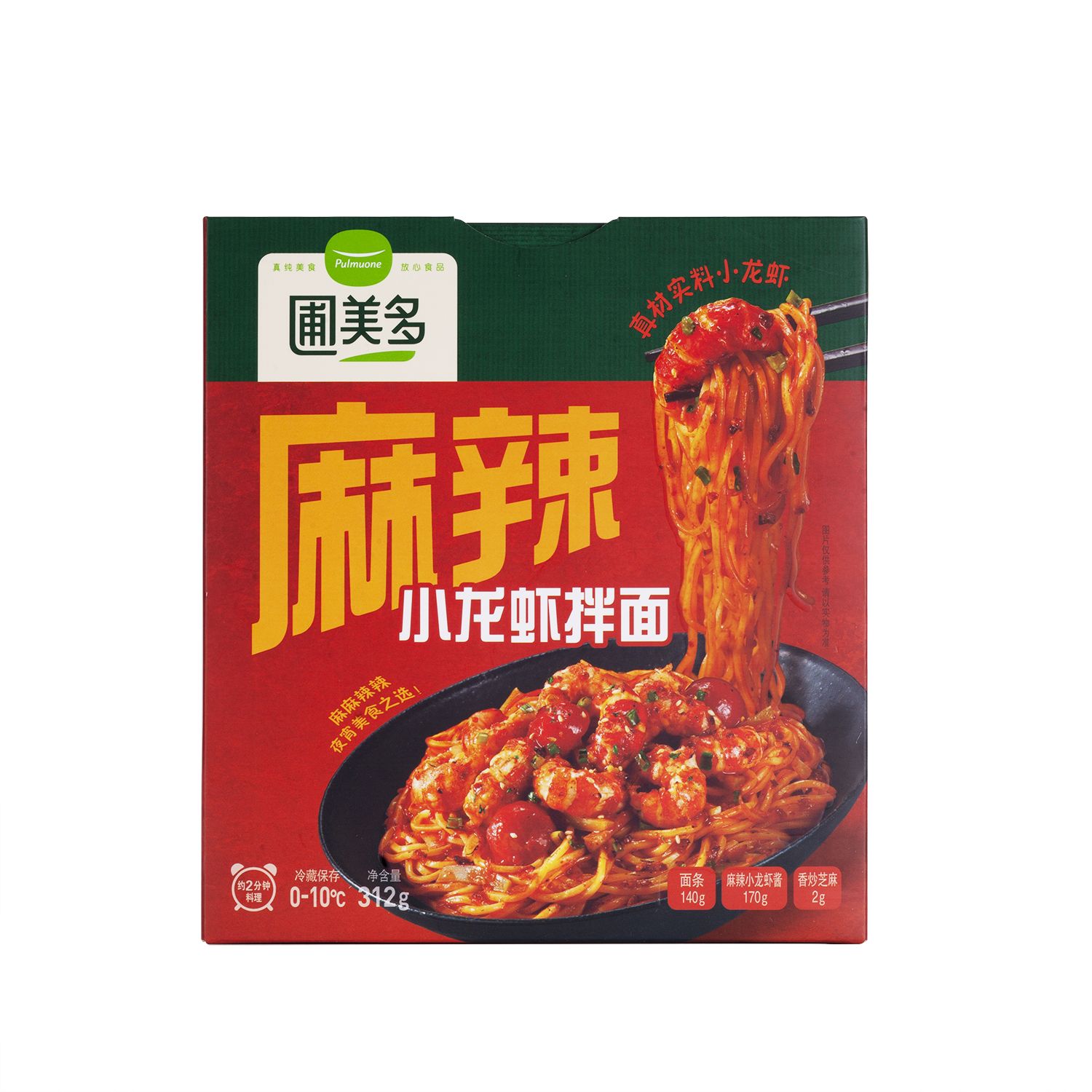 麻辣小龙虾拌面312g